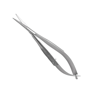 Ciseaux pour sourcils et cils, couleur argent, pointe polie, acier inoxydable durable, ciseaux à ressort double action - Product Image 6