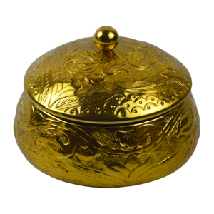 Pots de rangement décoratifs, dernier design avec finition dorée, pots à sucre, qualité d'usine, pots en fer, design pour cuisine, hôtel, restaurant - Product Image 6