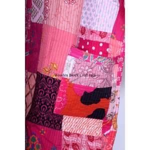 Handmade Silk Kantha Quilted Kimono kimono Unisex Plus Size Robe <b>Gift</b> <b>For</b> <b>Her</b> Patchwork Winter Robe Women Wear <b>Bath</b> Robe - Product Image 2