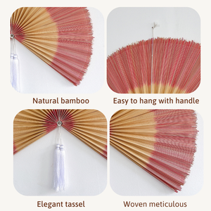 Bohemian Round <b>Wall</b> Decor Bamboo Fan High Quality Bamboo <b>Wall</b> Fan Headboard Made in Vietnam by King Craft Viet - Product Image 4