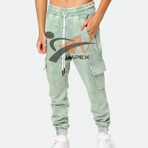 Pantalones de Hombre con Estilo Único Hechos en Fábrica, Lavados con Ácido, de Alta Calidad, con Logotipo Personalizado, Pantalones Deportivos para Hombre con Lavado Ácido - Product Image 2