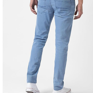 New Blue Slim Fit <b>Men</b> Comfortable <b>Jeans</b> Casual <b>Work</b> Denim Pants Stylish Outwears <b>Jeans</b> Gents Skinny Stretch Flex Denim Trousers - Product Image 2