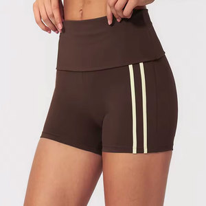 Shorts Deportivos de Cintura Alta para Mujer, Tejidos, con Estampado Floral, de Secado Rápido, con Cierre de Cordón, Mezcla de Algodón, Corte Holgado, Ropa Deportiva - Product Image 2