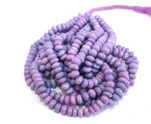Cuentas redondas lisas de ópalo color caramelo lavanda natural de 8 mm, cuentas de ópalo sueltas para la fabricación de joyas, manualidades, suministros de bricolaje, venta al por mayor - Product Image 1