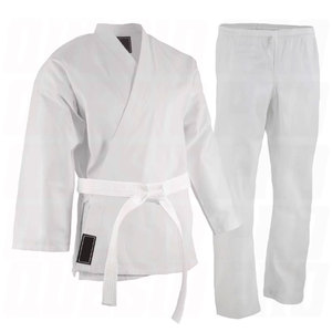 Uniforme Profesional de Karate Blanco, Traje Tradicional de Artes Marciales para Entrenamiento, Práctica y Competencia, Duradero, para Hombres, Mujeres y Niños - Product Image 1