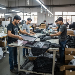 Nouveaux sweats à capuche personnalisés avec strass, vente en gros, streetwear, molleton épais 500 GSM, logos sérigraphiés, sweats à capuche zippés - Product Image 3