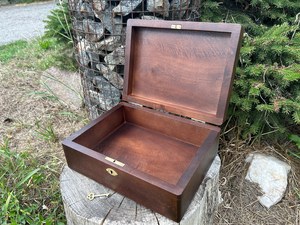 Caja de Joyería de Madera Vintage, Rectangular, con Tapa con Bisagras y Cierre, para Artesanías, Recuerdos de Boda, Organizador de Escritorio, Regalo - Product Image 5