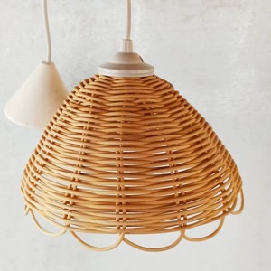 Abat-jour en rotin pour chambre d'enfant et salle de jeux, décoration lumineuse pour bébé et tout-petit, lampe suspendue - Product Image 4