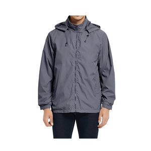 Fifth Gear International Custom Canvas Windbreaker Safari <b>Jacket</b> Waterproof Breathable Quick Dry Hooded Zipper Pullover <b>Men</b> - Product Image 4