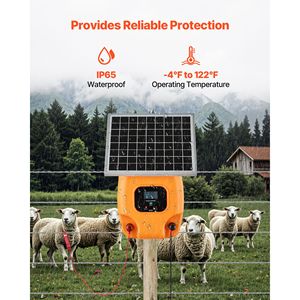 Caricatore Solare per Recinzioni 1J, Kit Elettrificatore per Recinzioni da 10kV con Portata di 3 km per Predatori e Allevamento Animale - Product Image 3