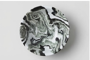 Bol en bois de manguier fait main avec motif agate et revêtement émaillé pour servir les aliments, offrir en cadeau, design moderne, finition polie - Product Image 2
