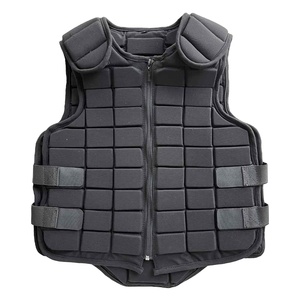 Chaleco de equitación SOLID INTERNATIONAL transpirable, ligero, acolchado, de poliéster y nailon, unisex, para protección ecuestre al aire libre. - Product Image 1