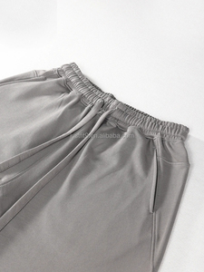 Men's French Terry <b>Shorts</b> Custom Logo Cotton <b>Sweat</b> <b>Shorts</b> Adjustable Mid Waist Drawstring Closure Eco-Friendly Breathable - Product Image 6