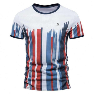 T-shirt en coton uni pour homme, couleur unie, coupe oversize, manches courtes, respirant, vêtement décontracté d'été 2026 - Product Image 6