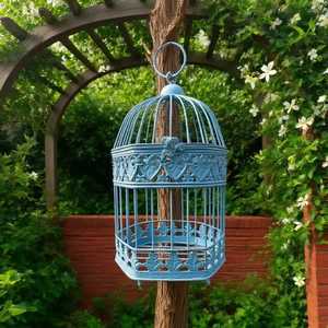 Black Metal Lotus Leaf Hanging <b>Bird</b> <b>Feeder</b> <b>Tray</b> Decorative Wild <b>Bird</b> Seed Station with <b>Bird</b> Figurine for Outdoor Garden Yard - Product Image 3