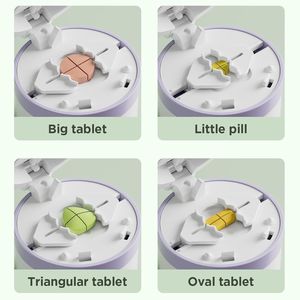 Divisore per pillole con lama in acciaio inossidabile per pillole piccole e grandi, pratico contenitore per la conservazione - Product Image 2