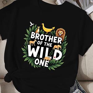 T-shirt comfit pour femmes Brother of the wild one design - Product Image 1