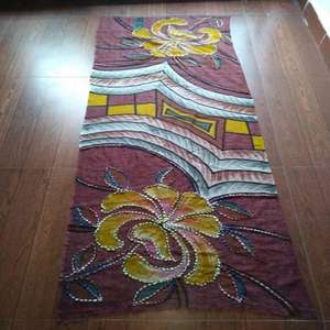 Chal de Lana Fina Suave, Hecho a Mano, Estampado y Bordado, para Mujer, para Todas las Temporadas, Largo, Cortavientos, Elegante - Product Image 1