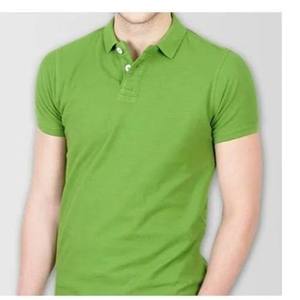 Button Style Wear Green Office Business Golf Everyday Wear Mens Polo - Product Image 1