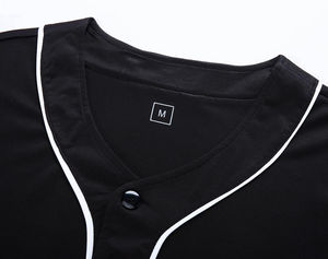 Uniforme Deportivo, Camiseta Deportiva Lisa de Manga Corta, Ropa de Béisbol y Sóftbol, Blanca, Negra, Roja, Azul, para Hombre y Mujer, Tallas S-3XL - Product Image 3