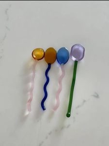 Cuillères à thé en résine faites à la main, thème ange, forme personnalisée, ensemble coloré, finition miroir, ustensiles décoratifs pour la maison, la cuisine et la table - Product Image 2