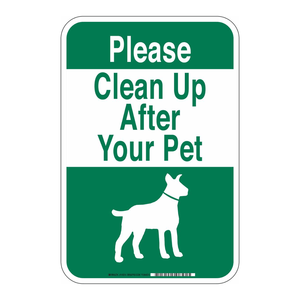 Panneau Brady résistant aux intempéries pour la collecte des déchets d'animaux, imprimé UV, signalisation extérieure pour parcs et sentiers - Product Image 2