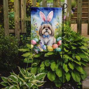 Lhasa Apso Pascua huevo caza decorativo patio bandera Multicolor buzón jardín bandera para Patio ilustraciones para camas de flores - Product Image 2