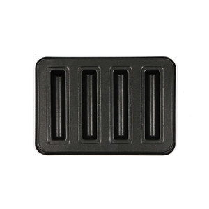 Molde para Pan Baton de 4 Cavidades Cuadradas, Molde para Panecillos, Antiadherente de PTFE, Acero Laminado en Frío, Mini Bandeja para Hornear, Apto para Horno, Hecho en Corea - Product Image 2