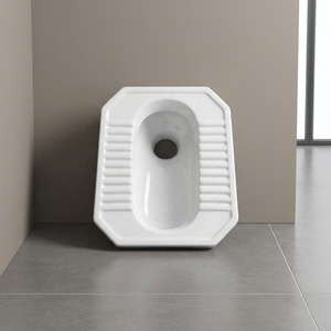Economical White <b>Ceramic</b> Medium Deep Squatting <b>Pan</b> Toilet Orissa WC Sanitary Ware For African Market Export - Product Image 5