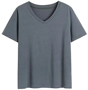 Best Quality Women's Summer Casual Custom Solid <b>Brown</b> Color Anti-Wrinkle Quick Dry Breathable Cotton T-Shirts - Product Image 1