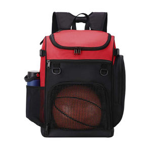 Bolsa de Deporte de Baloncesto Unisex Personalizada para Exteriores con Cremallera Antirrobo, Compartimento de Material de Poliéster, Hecha en Pakistán - Product Image 1