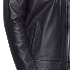 <b>Long</b> Sleeves High Quality Zipper <b>Men</b> Leather <b>Jacket</b> Casual Wear Best Selling Lightweight <b>Men</b> Leather <b>jacket</b> for <b>men</b> - Product Image 2