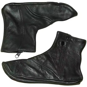 Custom Logo Real Leather Anti-Slip Knitted <b>Thick</b> Breathable Casual Unisex Ankle <b>Socks</b> Winter OEM Service - Product Image 3