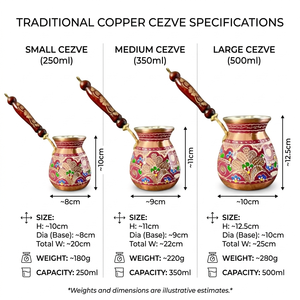 หม้อกาแฟตุรกีโบราณแบบออกซิไดซ์ ลายนูนรูปองุ่น แบบ Cezve อารบิก อิบริก กรีก บริกิ ใช้กับเตาได้ พร้อมที่อุ่นนม ด้ามจับไม้สีอ่อน สำหรับ OEM - Product Image 5