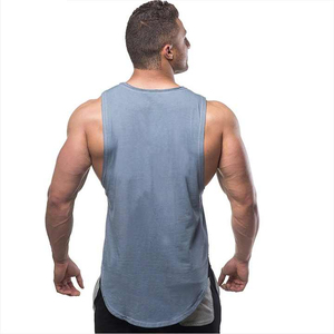High Quality Breathable Eco-friendly Mens Gym <b>Vest</b> Quick Dry Bamboo Fiber Cotton Tank Tops Pakistan Knitted Mesh Print - Product Image 2