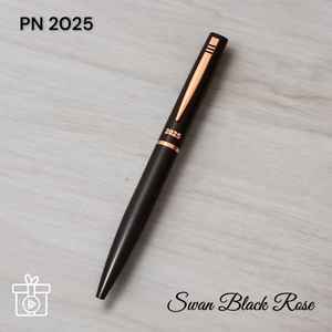 Bolígrafo de Metal Negro Esmerilado Swan Black Rose, Venta al por Mayor, Directo de Fábrica, Alta Calidad, Regalos Publicitarios, Precio al por Mayor - Product Image 1