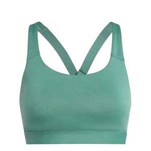 Soutien-gorge de sport gris pour femme, dos nageur, fermeture éclair sur le devant, col rond, pour fitness et yoga - Product Image 2