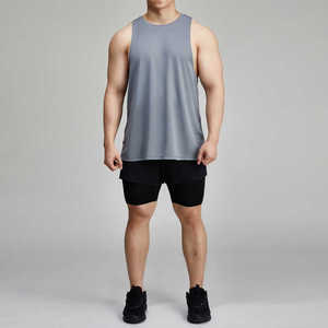 Custom Mens Muscle Tank Top Wholesale OEM Manufacturer Supplier Gym Clothing Bulk Production - Product Image 4