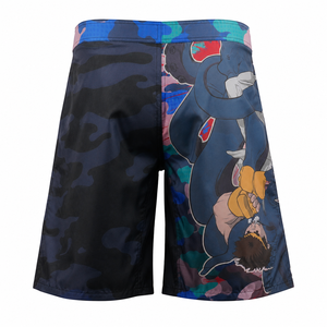 High Quality Custom MMA Fight <b>Shorts</b> Heat-Transfer Printed Breathable Canvas Sporty Mid Waist <b>Combat</b> Sports <b>Shorts</b> - Product Image 3
