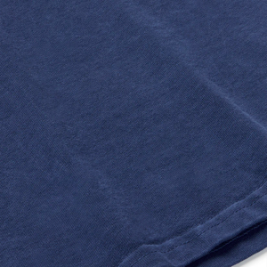 Men's <b>White</b> <b>T</b>-<b>Shirt</b> Short Sleeve O-Neck Regular Fit Contrast Blue Trim Casual Knitted Printed Design Eco-Friendly 100% Cotton - Product Image 5