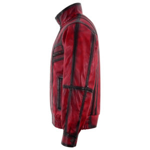 Chaqueta Bomber de Invierno para Hombre, Personalizada, 100% Cuero Napa Genuino Encerado, Estilo Vintage, Cierre de Cremallera YKK, Forro de Poliéster, Cuello Alto - Product Image 2