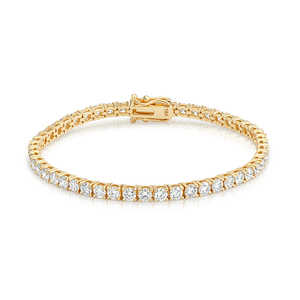 Pulsera de tenis de oro de 14K con diamantes cultivados en laboratorio, 5.4 CT, corte brillante redondo, lujo, certificado IGI, chapado en rodio, joyería para mujer - Product Image 3