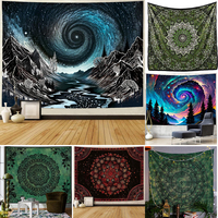 Wholesale Custom Printed Indian Bohemian Mandala Boho Hippie Waterproof Machine Washable Polyester Tapestry