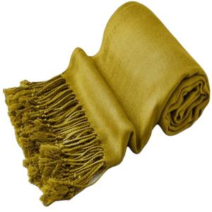 Wholesale Women Winter Warm Viscose Pashmina Solid Color Long Shawl with Tassel Cashmere <b>Scarf</b> Double Sided <b>Scarves</b> - Product Image 1