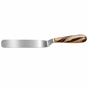 Professional Stainless Steel Spatula Wooden Handle Extra Long <b>Scrapers</b> Utensils Chef Plating Food Presentation Altomme - Product Image 6