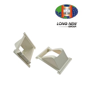 ฝาครอบช่องระบายอากาศพลาสติกแบบกำหนดเอง LONGNEW |   หน้าแปลนระบายอากาศติดผนัง OEM PC/ABS/PP สีเบจ ผลิตในไต้หวัน - Product Image 1