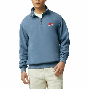 Sweat-shirt décontracté pour homme avec fermeture éclair quart de tour, respirant, design élégant à demi-zip, tissu doux et confortable, idéal pour les vêtements de sport - Product Image 1