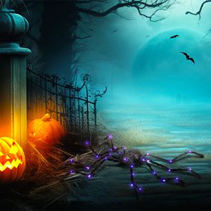 Decorazione di Halloween: Ragno Luminoso Gigante da 8,25 Pollici con Zampe Pieghevoli per Esterni - Product Image 2