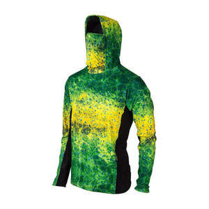 Sweat-shirt de pêche à capuche à manches longues OEM, sublimation par transfert thermique, protection solaire UPF 50, sweat-shirt de pêche à capuche pour homme - Product Image 2