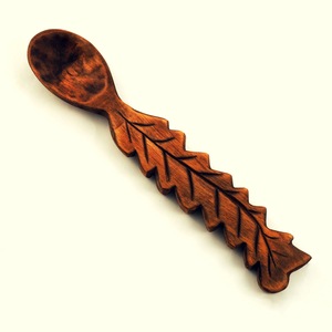 Cuillère à thé en bois moderne, légère, en bois naturel, écologique, outil de cuisine avec logo personnalisé - Product Image 1